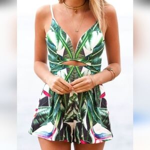 Luvalot Tropical Green Small  Romper